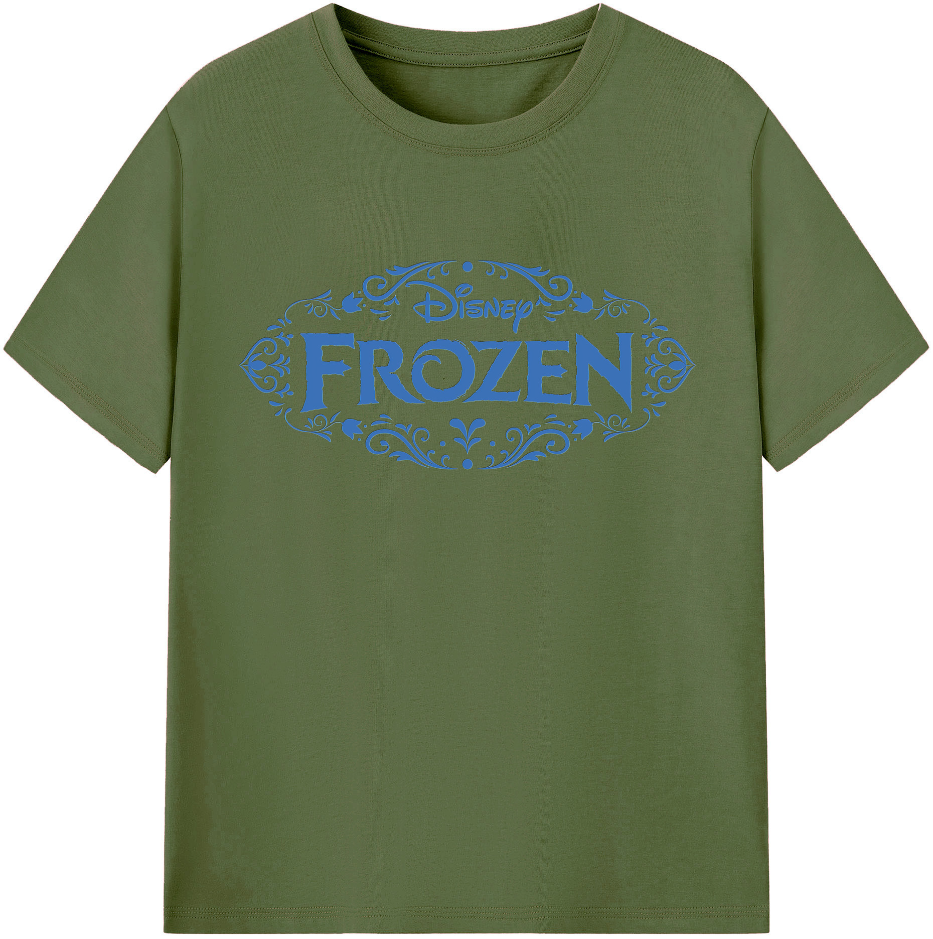 （画像用） アナと雪の女王 アンナ エルサ Frozen Anna Elsa 綿100％半袖Tシャツ（フロントプリント）